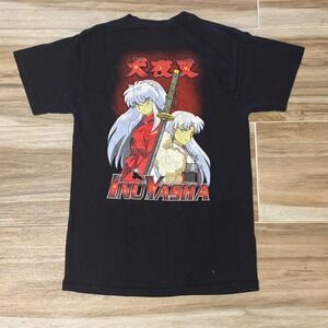 Inuyasha Anime T-Shirt Black Small Sesshomaru Rumiko Takahashi Vintage Style